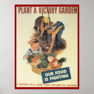 Plante A Victory Garden Poster WPA