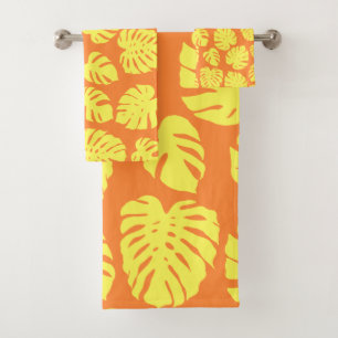 Plante de feuille Monstera Botanique en Jaune et O
