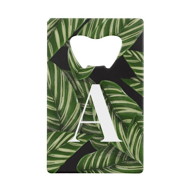 Plante de feuille tropicale moderne Imprimer Monog (Devant)