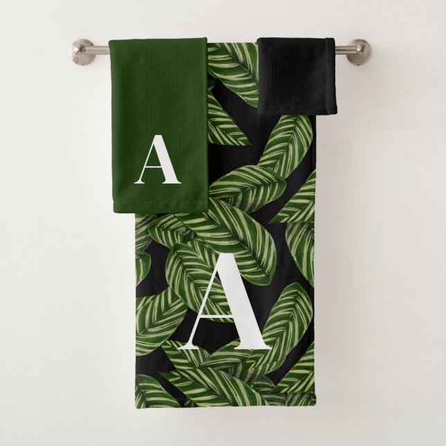 Plante de feuille tropicale moderne Imprimer Monog (En situation)