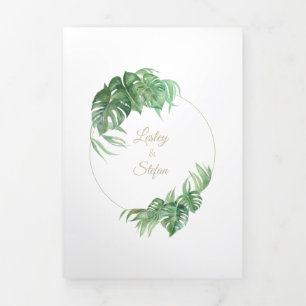 Plante de fromage triple lettre pliée Invitation