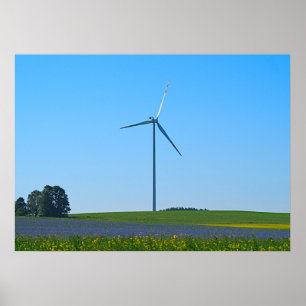 Plante d'énergie éolienne - Poster