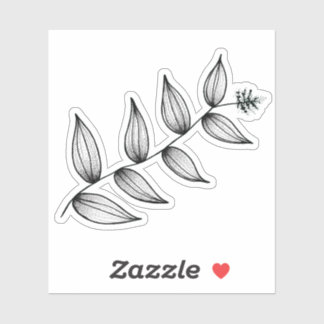 Plante feuille | Botanique | Sticker Plume de Salo