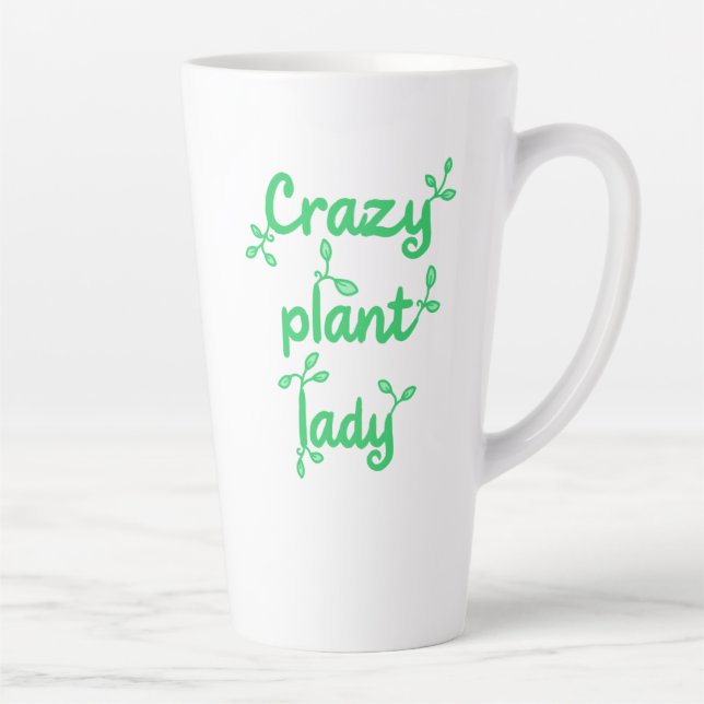 Plante folle Lady Latte Mug (Droite)