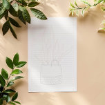 Plante maison, plante en pots bordé Bloc-notes<br><div class="desc">Plante maison,  pots plante doublé Notepad Evenly doublé papier de note dans une couleur assortie.</div>