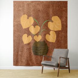 Plante Philodendron Cuivre Look Tapisserie