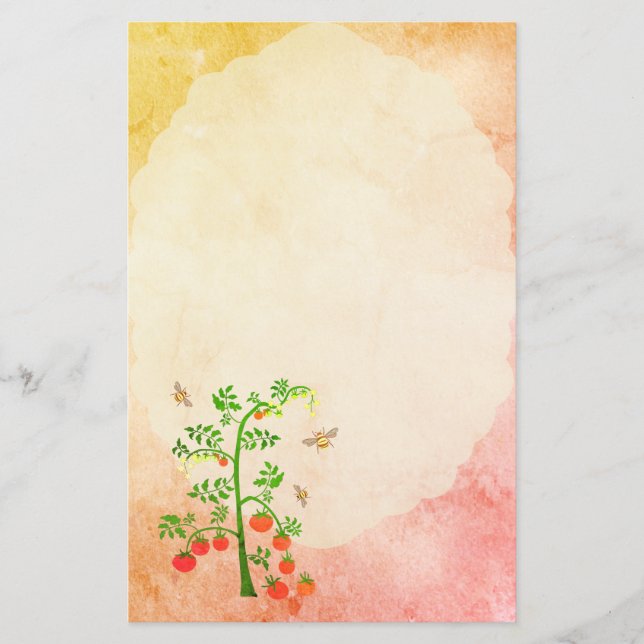 Plante tomate et abeilles 3 (Devant)