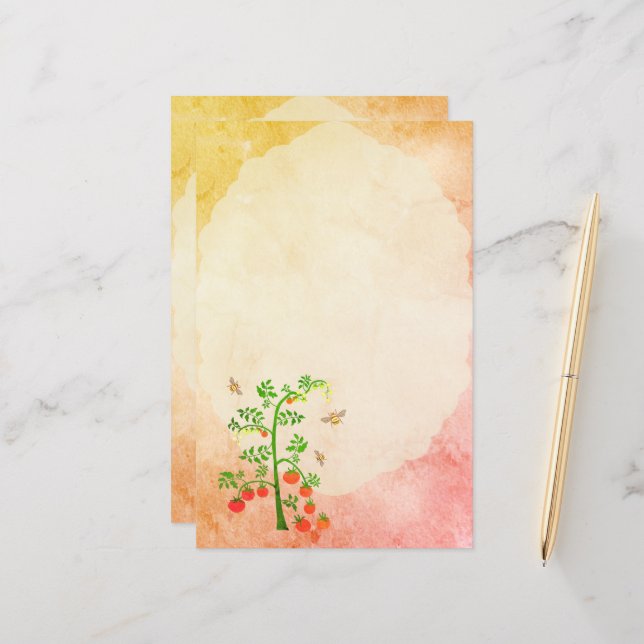 Plante tomate et abeilles 3 (Devant/Arrière en situation)