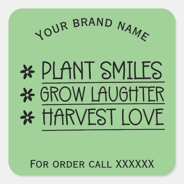 Planter autocollant de marque commerciale (Devant)