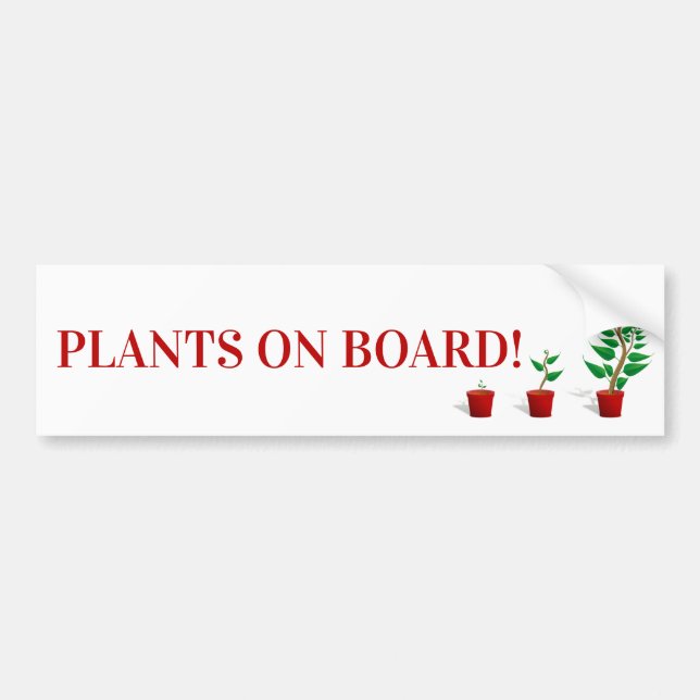 Plantes à bord Sticker pare-chocs (Devant)