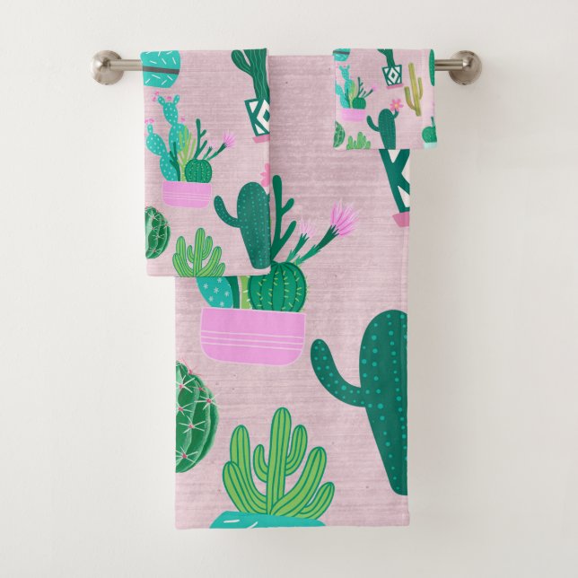 Plantes de cactus cactées sud-ouest rustique rose (En situation)