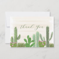 Plantes de cactus de la fête à l'aquarelle Merci