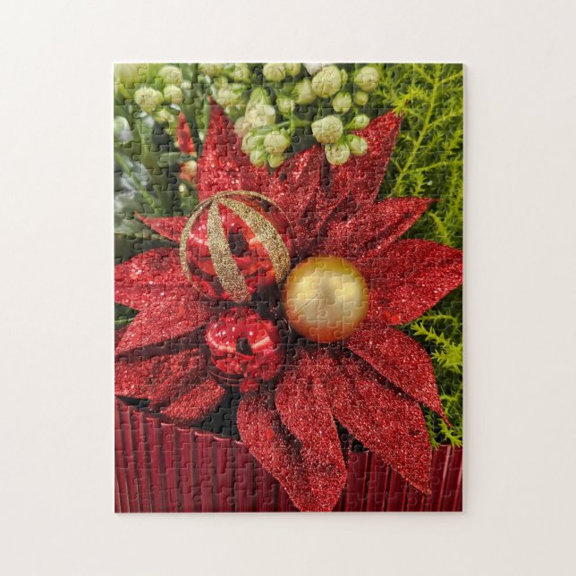 Plantes de Noël Festives Puzzle (Vertical)