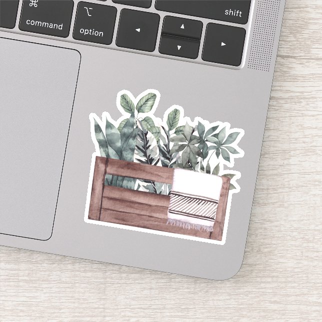 Plantes pots - Sticker Green Home (Détail)