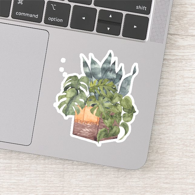Plantes pots - Sticker Green Home (Détail)