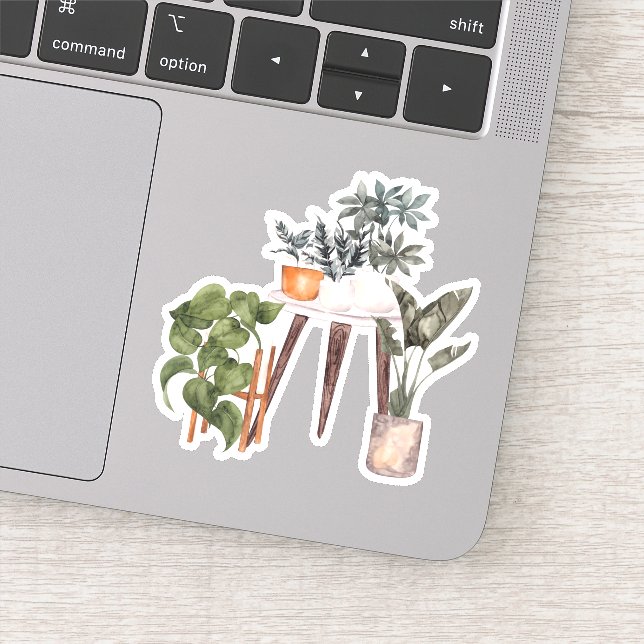 Plantes pots - Sticker Green Home (Détail)