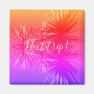 Plantes Succulentes Vibes Tropicales Aimant pour P