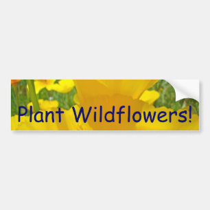 Plantez des fleurs sauvages ! autocollants de voit