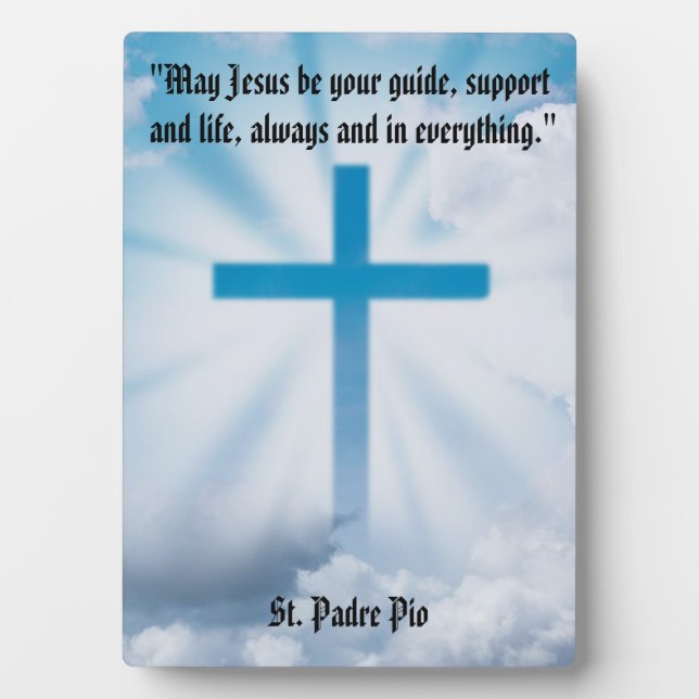 Plaque à croix dans le ciel avec l'Easel (Devant)