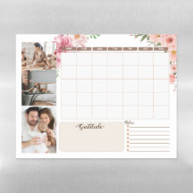 Aquarelle Mois Hebdomadaire Calendrier Calendrier