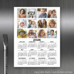 Plaque Aimantée Effaçable Calendrier avec photo - Vue de l'année complète<br><div class="desc">Ajoutez 12 photos à ce calendrier et utilisez-le chez vous toute l'année. Pour obtenir de meilleurs résultats, utilisez des photos qui ont été découpées en carré. Un article très utile pour l'école ou le bureau à domicile. Une recherche standard pour votre bureau à domicile ou casier scolaire. Cela montre une...</div>