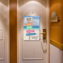 Décor de bateau de croisière Aimant de porte perso