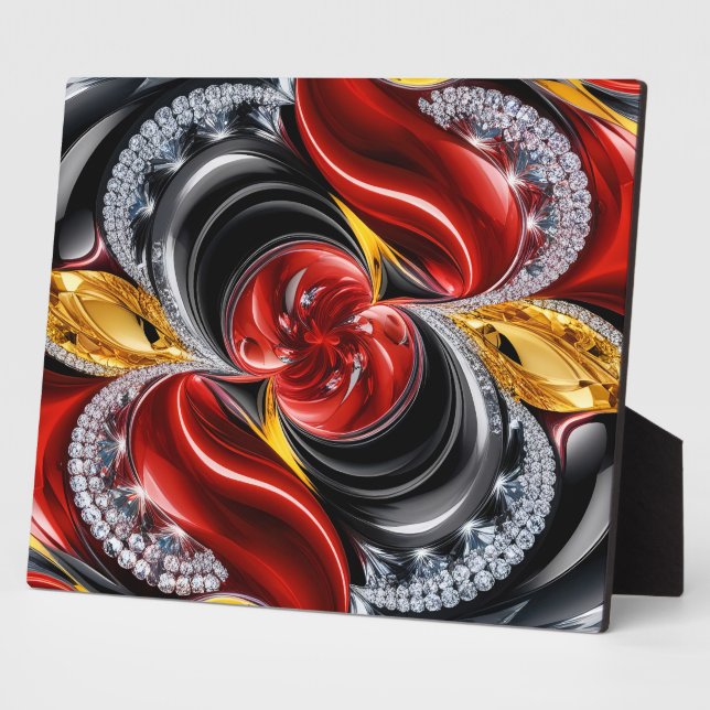 Plaque aux couleurs allemandes Design moderne (Côté)