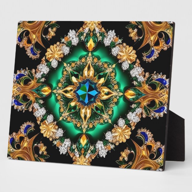 Plaque aux couleurs brésiliennes Design moderne (Côté)