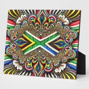 Plaque aux couleurs sud-africaines Design moderne