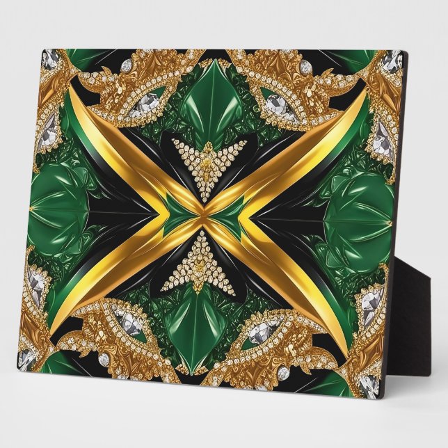 Plaque avec design moderne sud-jamaïcain (Côté)