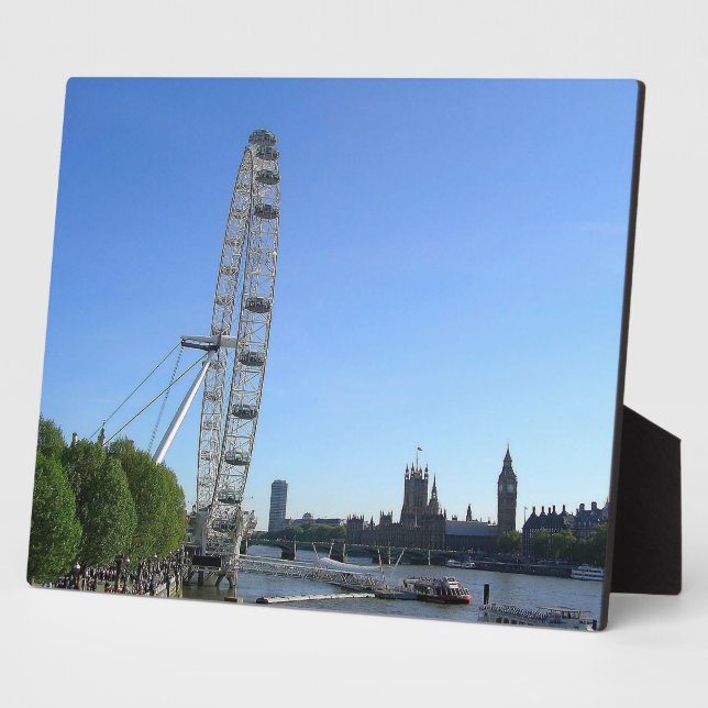 Plaque avec London Eye Ferris Wheel (Côté)