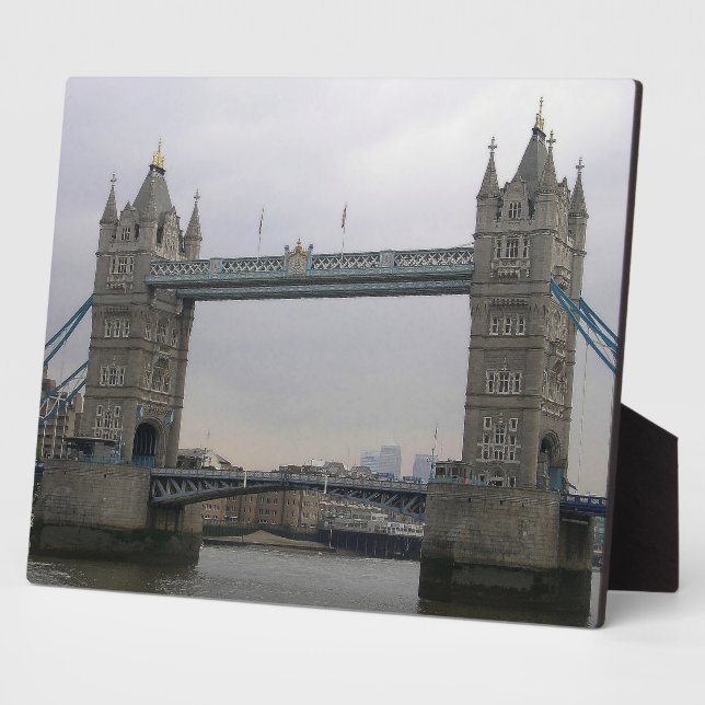 Plaque avec Pont Tour au-dessus de la Tamise (Côté)