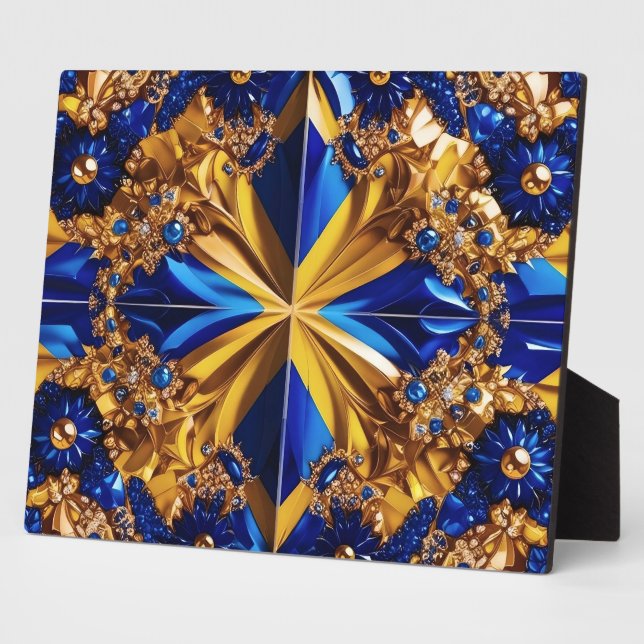 Plaque avec Suède Couleurs Design moderne (Côté)