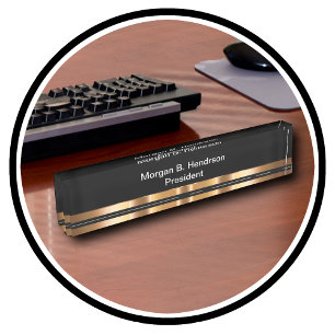 Plaque bureau exécutif classique