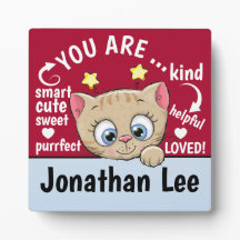 Plaque cadeau customisée