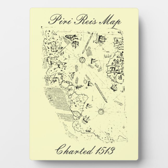 Plaque Carte Piri Reis (Devant)