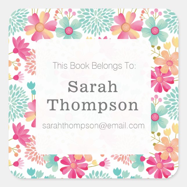 Plaque Ce Livre Appartient Aux Autocollants (Devant)