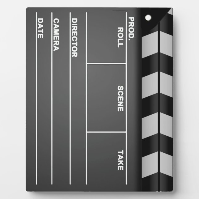 Plaque Clapboard avec Easel (Devant)