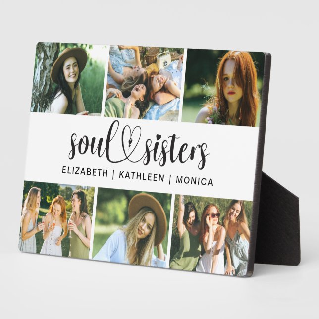 Plaque Collage photo du script Best Friends (Côté)