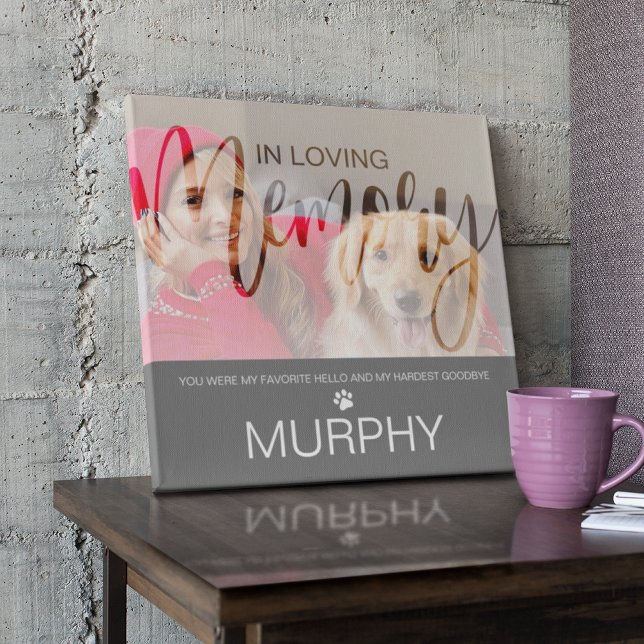 Plaque commémorative de photo pour animaux de comp (Créateur téléchargé)