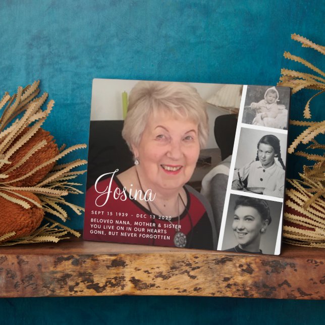 Plaque commémorative de quatre photos (Côté)