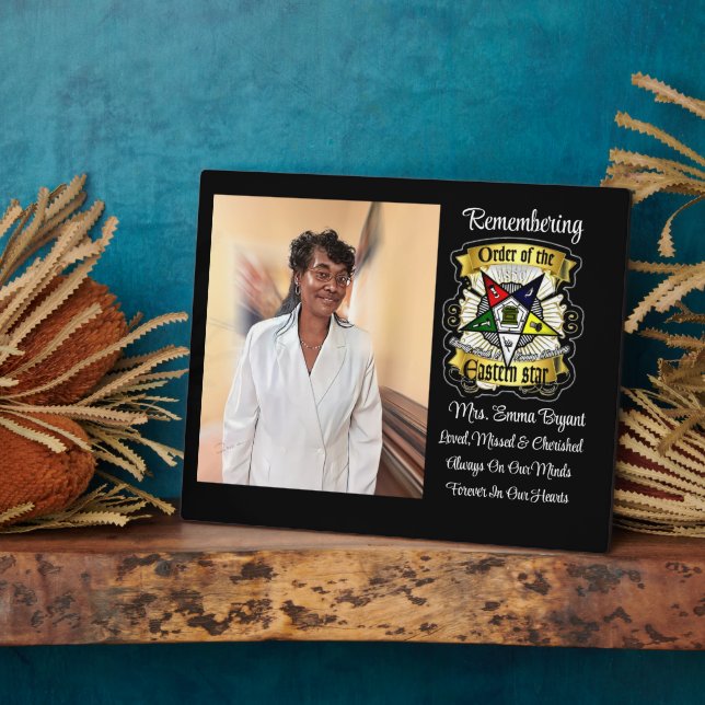 Plaque commémorative OES Loved, Missed & Cherished (Côté)