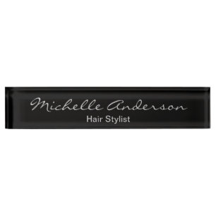 Plaque d'affichage de la liste des cheveux noir gr