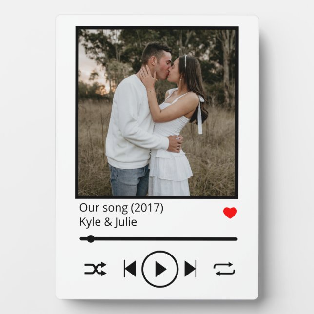 Plaque d'affichage de la musique en streaming (Devant)