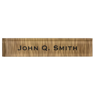 Plaque d'affichage en bois naturel personnalisée