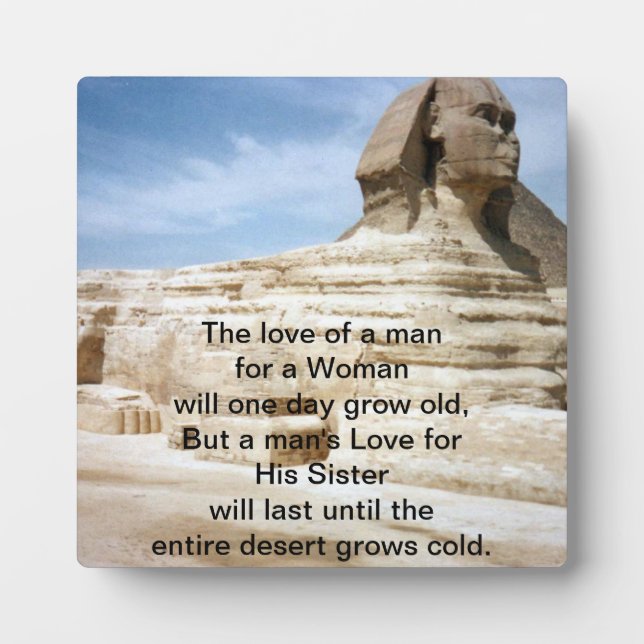 Plaque d'amour frère et soeur (Devant)