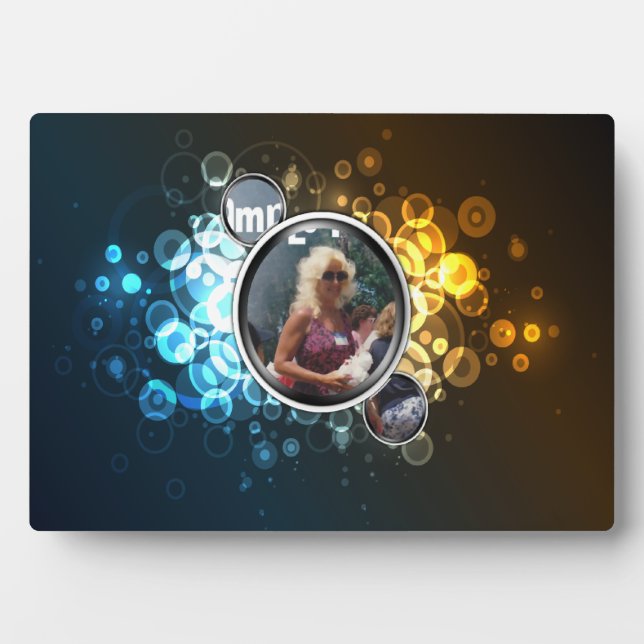 Plaque d'art Abstraite encadrée Bokeh 3 (Devant)