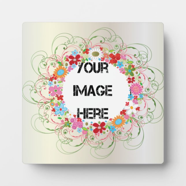 Plaque d'art floral Art déco (Devant)