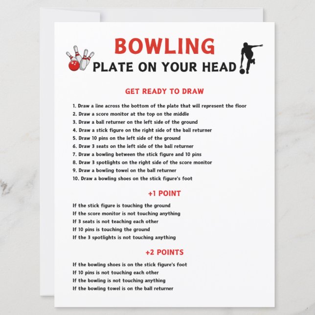 Plaque De Bowling Sur Votre Jeu De Tête (Devant)