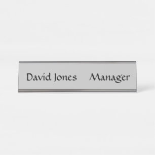 Plaque de bureau